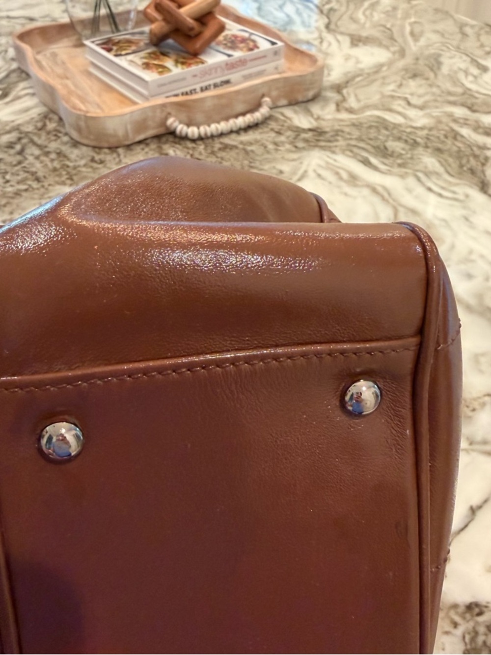 ✨CHANEL Chocolate Bar Brown Quilted Leather Duffel Bag with Silver Hardware - Picture 8 of 17